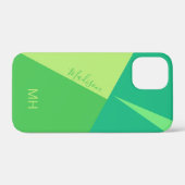 モノグラムカスタムカラーブロックの電話ケース Case-Mate iPhoneケース (裏面 (横))