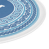 モノグラムカスタムギリシャ文字パターン カッティングボード (角)