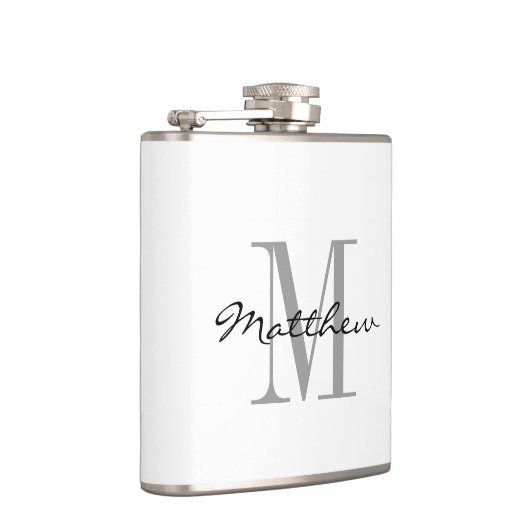 モノグラムカスタムグロムスマンブライダルパーティドリンクフラスコ フラスク (右)