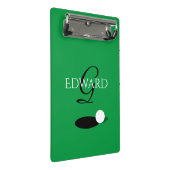 モノグラムカスタムゴルフスコアカードホルダー ミニクリップボード (アングル)