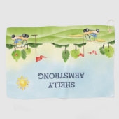 モノグラムカスタムゴルフタオル ゴルフタオル (横)