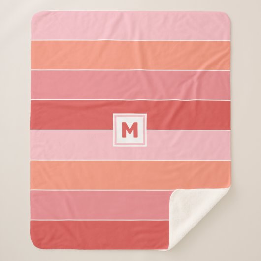 モノグラムカスタムシェルパブランケット シェルパブランケット (正面)