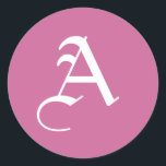 モノグラムカスタムスタンプ文字 ラウンドシール<br><div class="desc">モノグラムカスタムスタンプ文字。色を「it」クリックリンクでカスタマイズ変更する。</div>