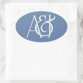 モノグラムカスタムスタンプ 楕円形シール (バッグ)