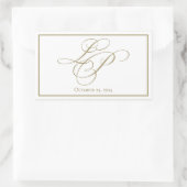 モノグラムカスタムスタンプ 長方形シール (バッグ)