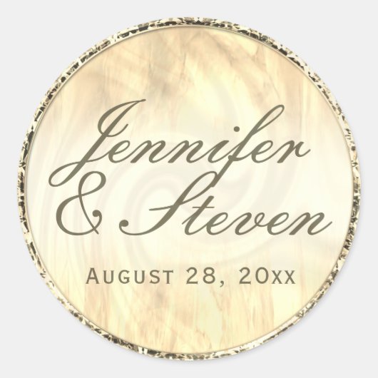 モノグラムカスタムソフト金ゴールドシール ラウンドシール (正面)