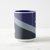 モノグラムカスタムトライカラーマグ – 選択スタイル マグカップ (中央)