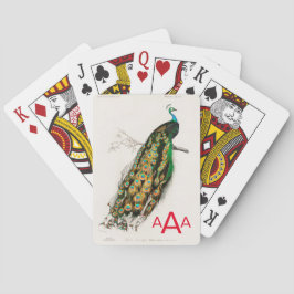 モノグラムカスタムトランプ付きクラシック孔雀 トランプ