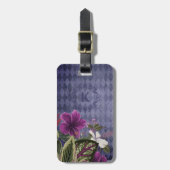 モノグラムカスタムトロピカルフローラ ラゲッジタグ (正面縦)