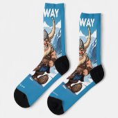 モノグラムカスタムノルウェーのトロール ソックス (左)