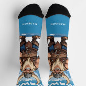 モノグラムカスタムノルウェーのトロール ソックス (上部)