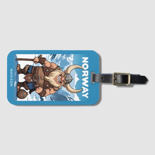 モノグラムカスタムノルウェーのトロール ラゲッジタグ (正面横)