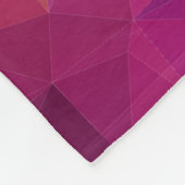 モノグラムカスタムバイオレットと紫のグラフィックパターン フリースブランケット (角)