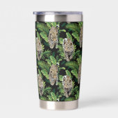 モノグラムカスタムヒョウ柄 保温保冷タンブラー (右面)