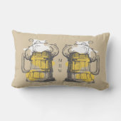 モノグラムカスタムビアイラストレーション装飾用クッション アウトドアクッション (裏面)