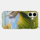 モノグラムカスタムビーチパームスフォンケース Case-Mate iPhoneケース (裏面 (横))