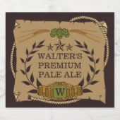 モノグラムカスタムビールのラベル ビールラベル (シングルラベル)