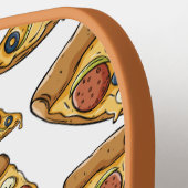 モノグラムカスタムピザパターン ピックルボールラケット (左詳細)