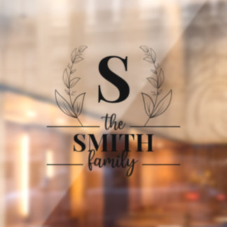 モノグラムカスタムファミリー ウィンドウサイン