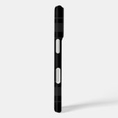 モノグラムカスタムブラックプレイド Case-Mate iPhoneケース (裏面 / 右)