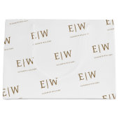 モノグラムカスタムブランド事業会社の包装 ラージペーパーバッグ (正面)