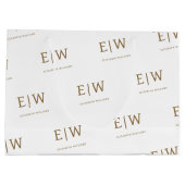 モノグラムカスタムブランド事業会社の包装 ラージペーパーバッグ (裏面)