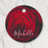 モノグラムカスタムレッドローズヴィンテージ写真 フェイバータグ (裏面)