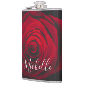 モノグラムカスタムレッドローズヴィンテージ写真 フラスク (左)