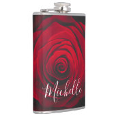 モノグラムカスタムレッドローズヴィンテージ写真 フラスク (右)