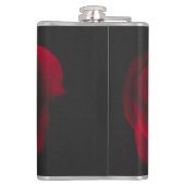 モノグラムカスタムレッドローズヴィンテージ写真 フラスク (裏面)