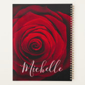 モノグラムカスタムレッドローズヴィンテージ写真 プランナー手帳 (裏面)