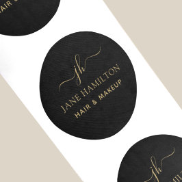 モノグラムカスタムロゴビジネス ラウンドシール