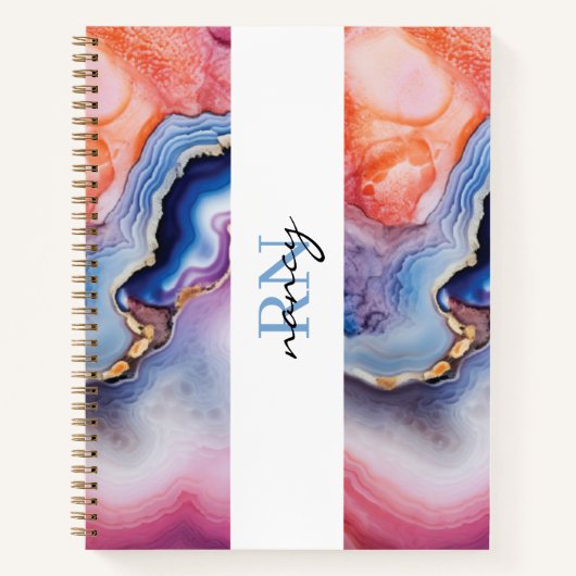 モノグラムカスタム仕訳帳 ノートブック (正面)