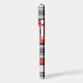 モノグラムカスタム付きタータンチェック格子付き電話カバー Case-Mate iPhoneケース (裏面 / 左)