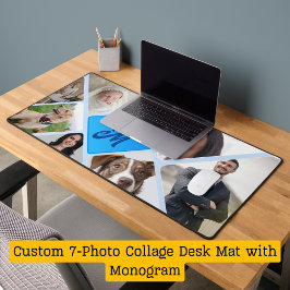 モノグラムカスタム付き7 – フォトコラージデスクマット デスクマット