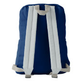 モノグラムカスタム初期化バックパック |ネイビーブルー AMERICAN APPAREL™バックパック (裏面)