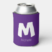 モノグラムカスタム名イニシャルはクーラー可能 |紫 缶クーラー (缶裏面)