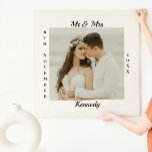 モノグラムカスタム名日付写真結婚氏 キャンバスプリント<br><div class="desc">エレガント写真テンプレートとカスタム書のスクリプトデザインをカスタマイズして必要に応じてキャンバスをカスタマイズ。新しカスタマイズい写真、モノグラムと彼の日付と結婚一緒に。</div>