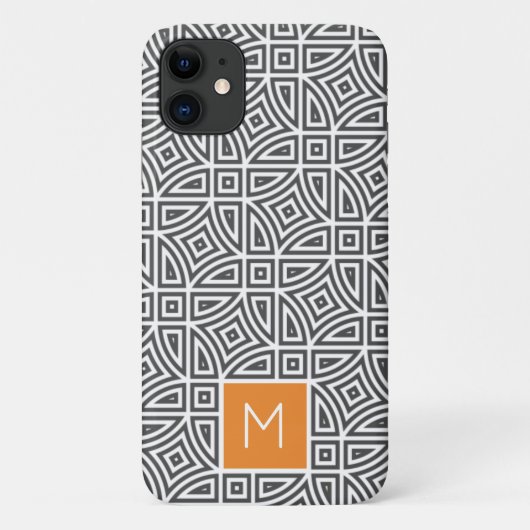 モノグラムカスタム抽象芸術パターン電話ケース Case-Mate iPhoneケース (裏面)