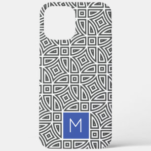 モノグラムカスタム抽象芸術パターン電話ケース iPhone 12 PRO MAX ケース