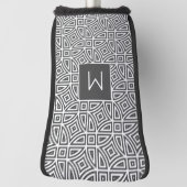 モノグラムカスタム抽象芸術パターン ゴルフヘッドカバー (回転90)