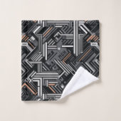 モノグラムカスタム抽象芸術工業パターン バスタオルセット (ウォッシュタオル)