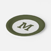 モノグラムカスタム紙プレート ペーパープレート (アングル)