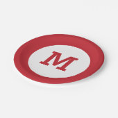 モノグラムカスタム紙プレート ペーパープレート (アングル)