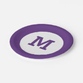 モノグラムカスタム紙プレート ペーパープレート (アングル)