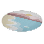 モノグラムカスタム自然イラストレーション カッティングボード (角)