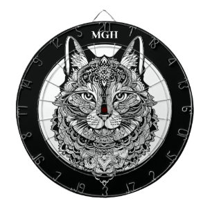 モノグラムカスタム装飾猫 ダーツボード