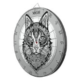 モノグラムカスタム装飾猫 ダーツボード (正面右)