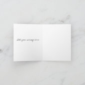 モノグラムカスタム記念素敵なカップルのカード カード (内部)