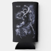 モノグラムカスタム踊りカップル スリム缶クーラー (裏面)